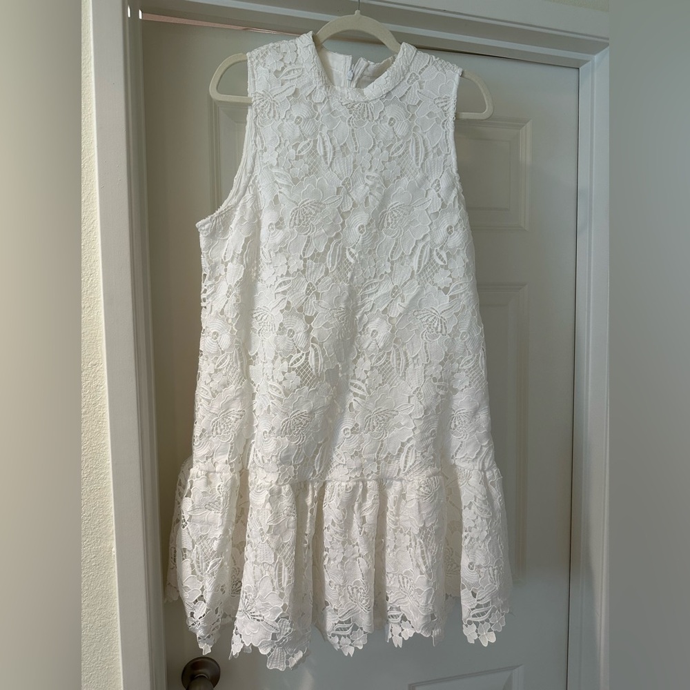 Lulus White Sleeveless Dress